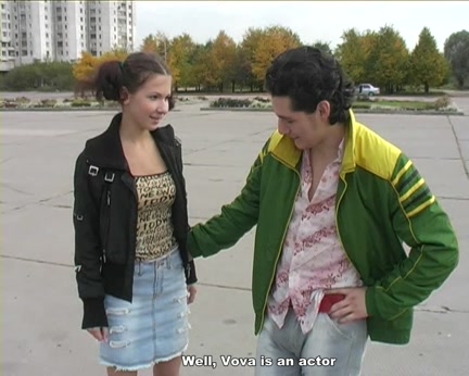 A youthful hotty on roller skates drilled for all to watch