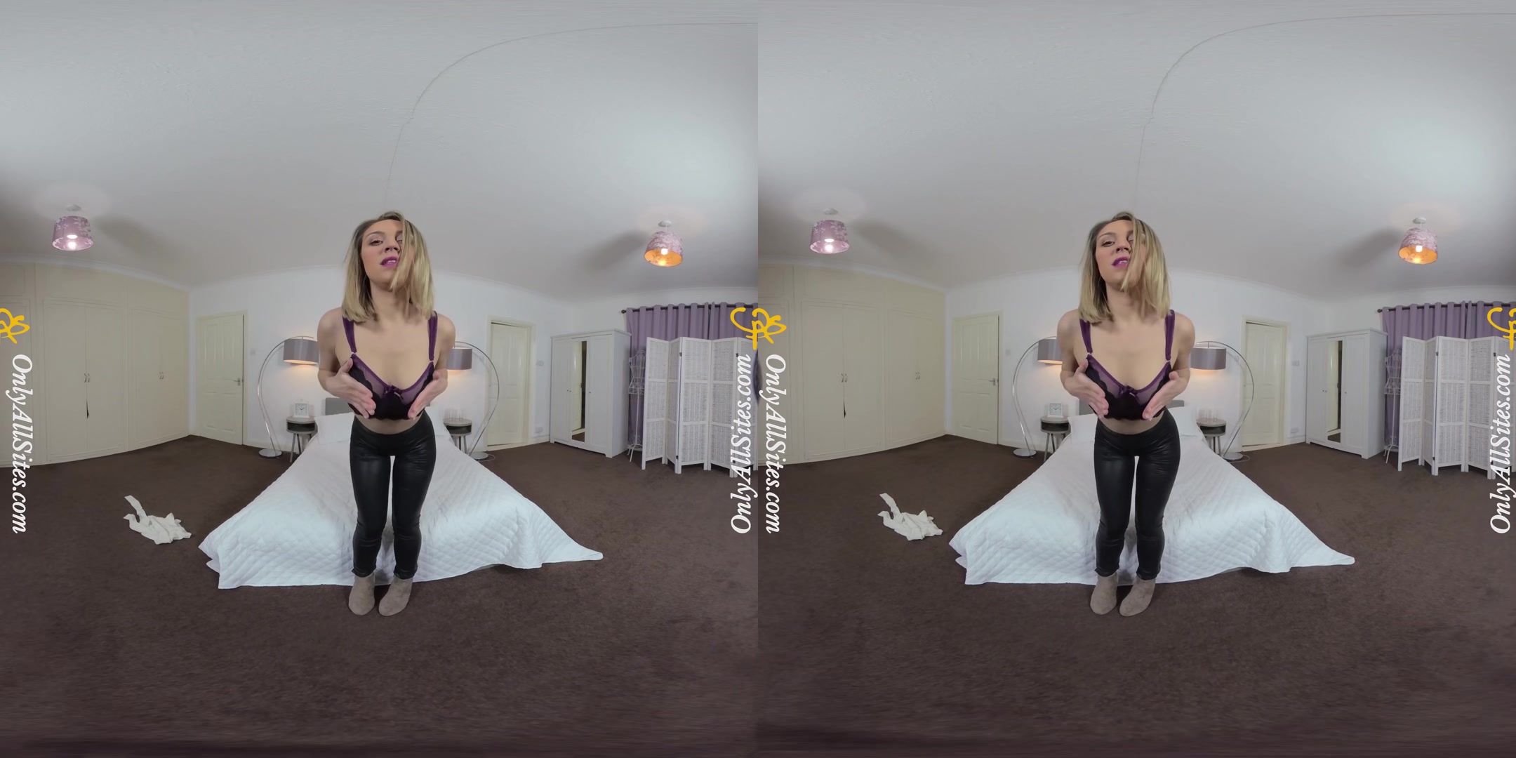 Samantha - Skinny Blonde Babe Sexy Striptease - OnlyTease