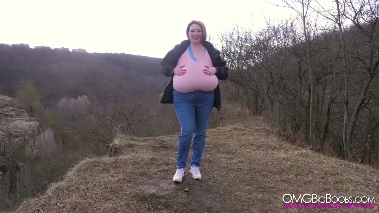 Lily Tits Out in Nature