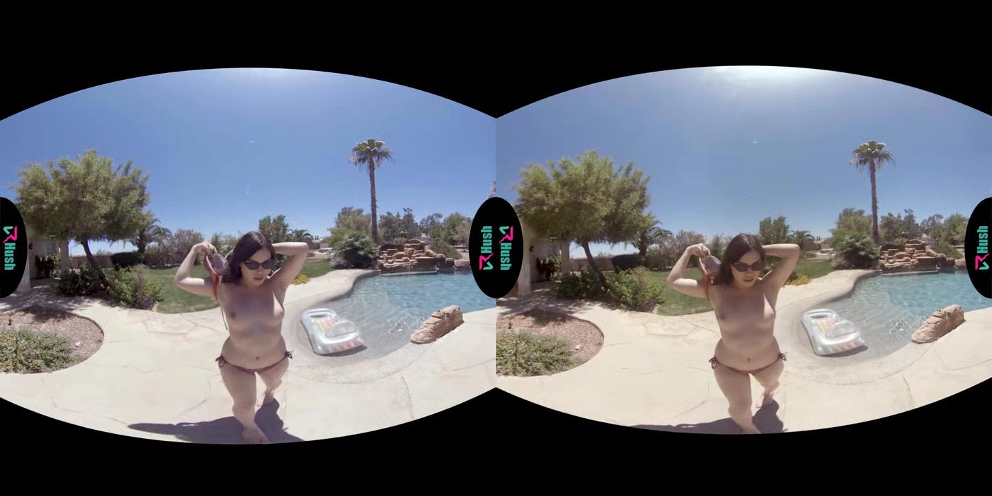 VRHUSH Veronica Valentine fucked after a swim in the pool