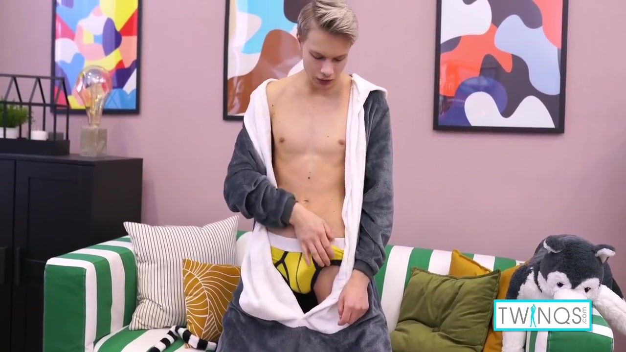 Horny Cute Twink Christian Adams Masturbates His Hard Cock!