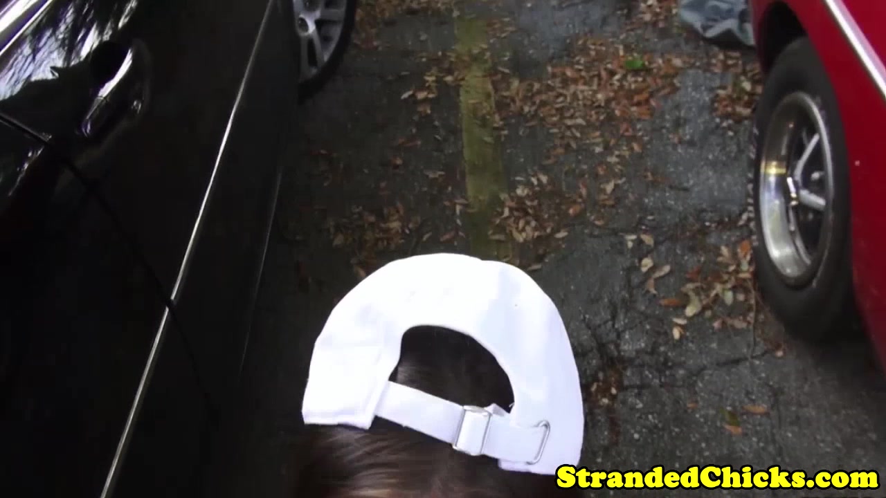 Cute teenage hitchhiker fucked by the car