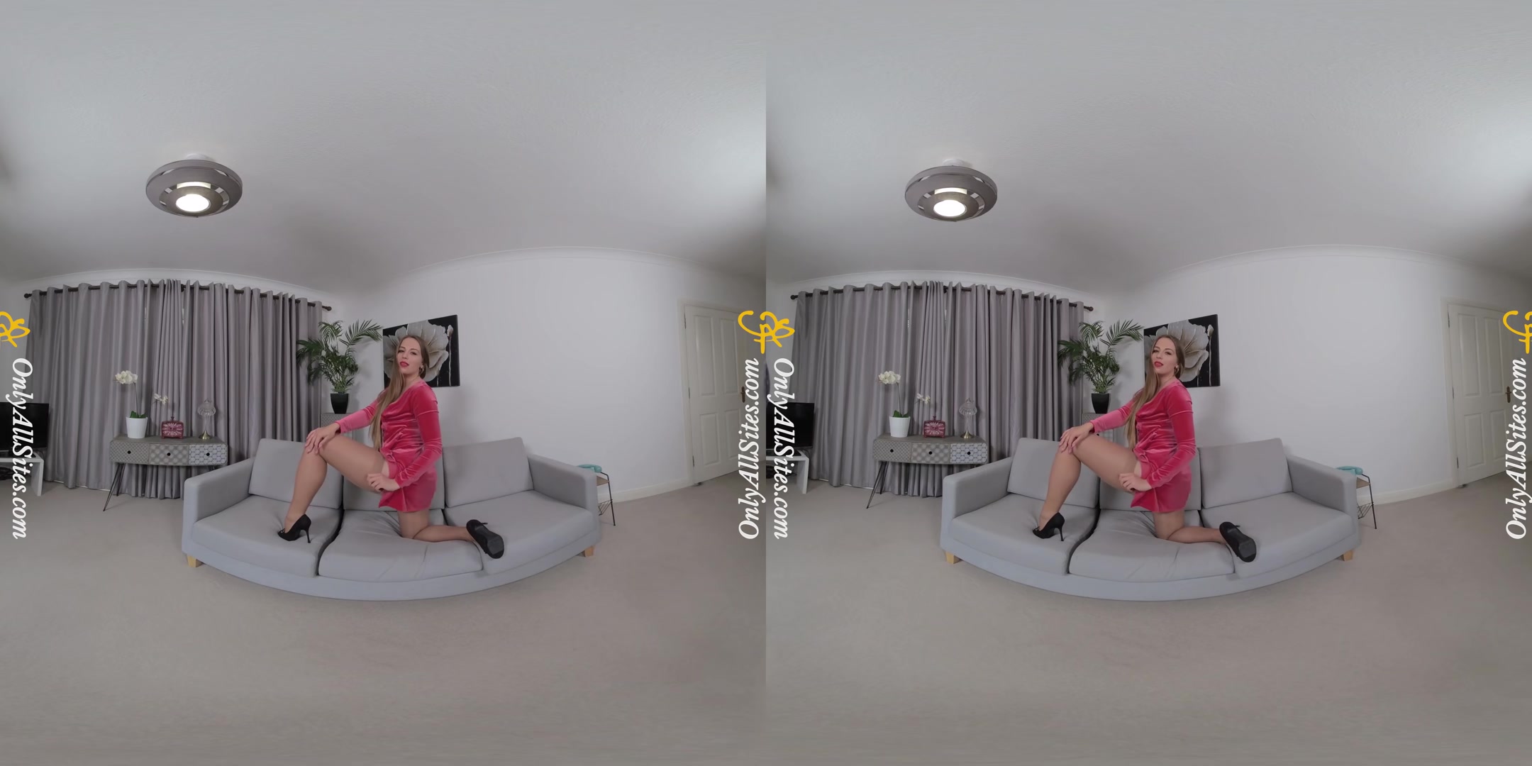 Monika Lara Smith - Strawberry Blonde Teases and Strips - OnlyTease