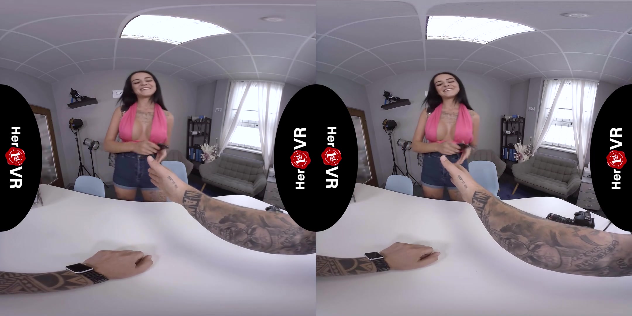 Barbie Esm - VR Casting; Big Tits Amateur Strip and POV