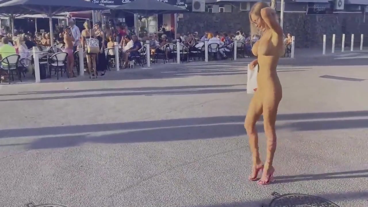 Cap D'agde And Monika Fox In Walks The Streets Of Naked 6 Min