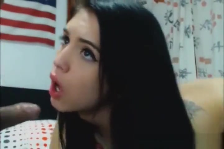 sexy pretty boy swallowing cum
