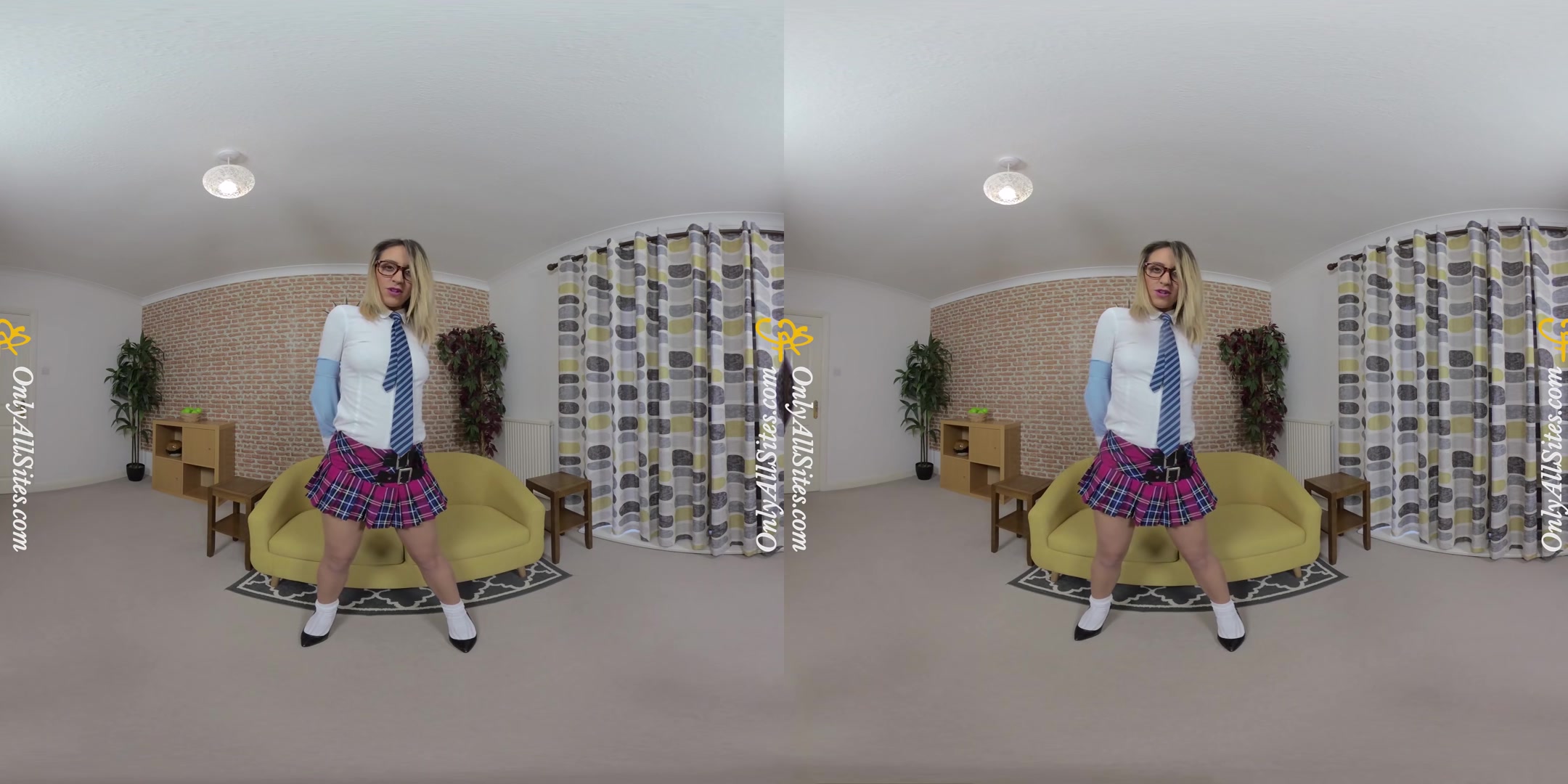 Samantha - Dirty Samantha Strips After Class - OnlyTease