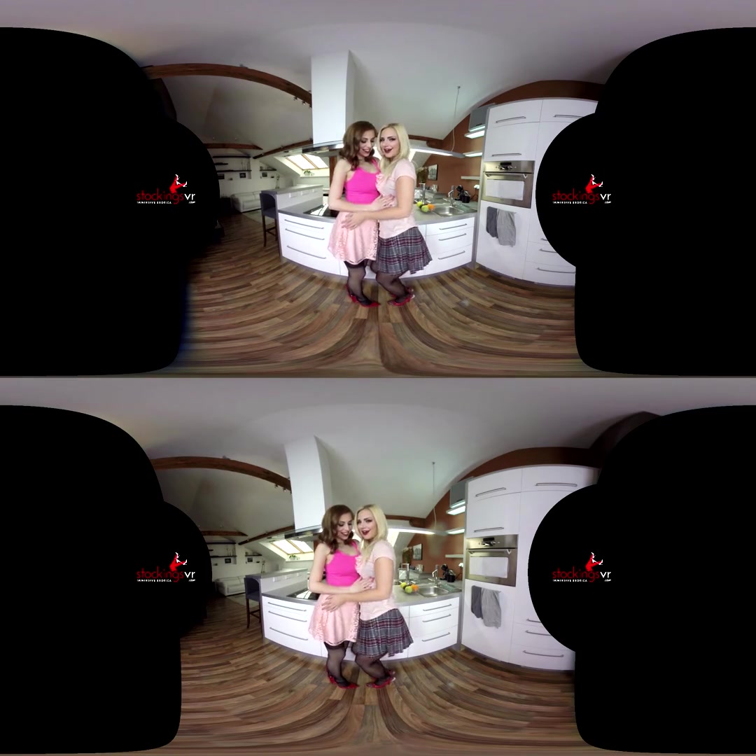 Antonia Sainz & Natalie Cherie in Upskirt Dream Antonia Sainz and Nathaly Cherie - StockingsVR