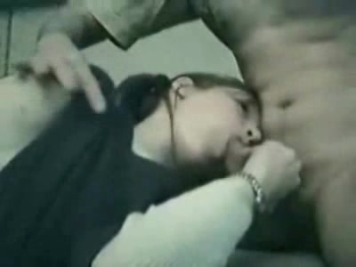 A lovely blowjob in dorm room with my girlfriend