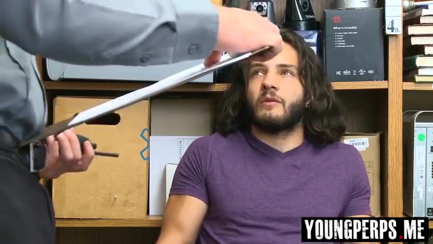 Security Guard Picked Up A Handsome Long Haired Punk