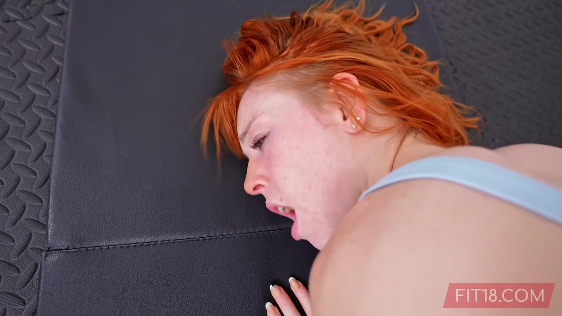 Tiny And Skinny Redhead teen 18+ Madi Collins Fucked By Gym Owner - POV 60FPS PLOWCAM