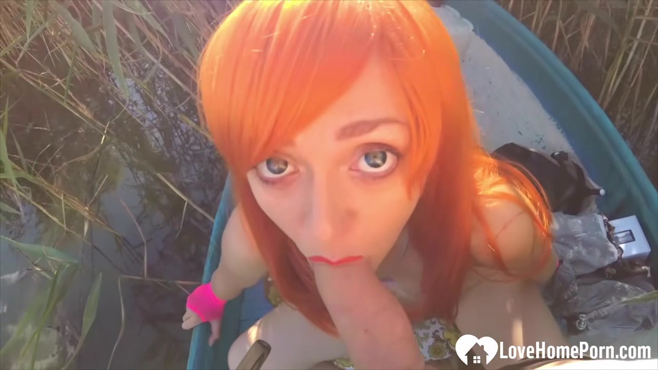 Cosplayer sucks me off by the lake