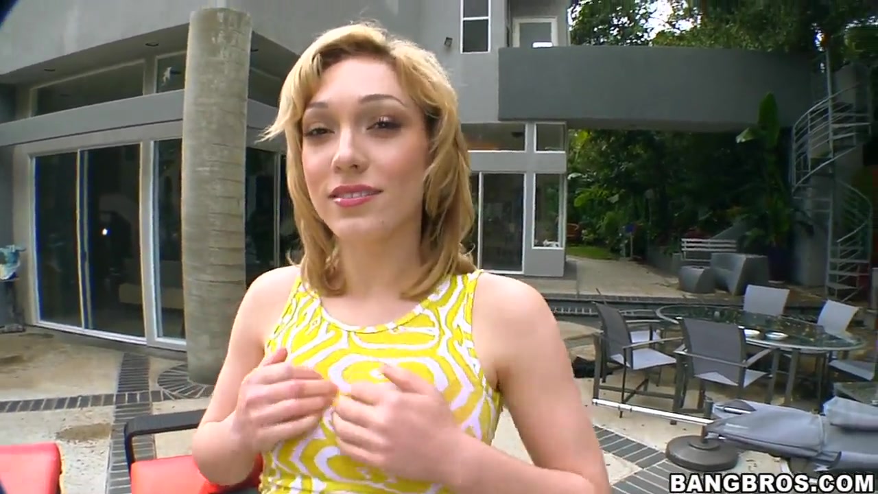 Young Lily LaBeau teases black bull in close up