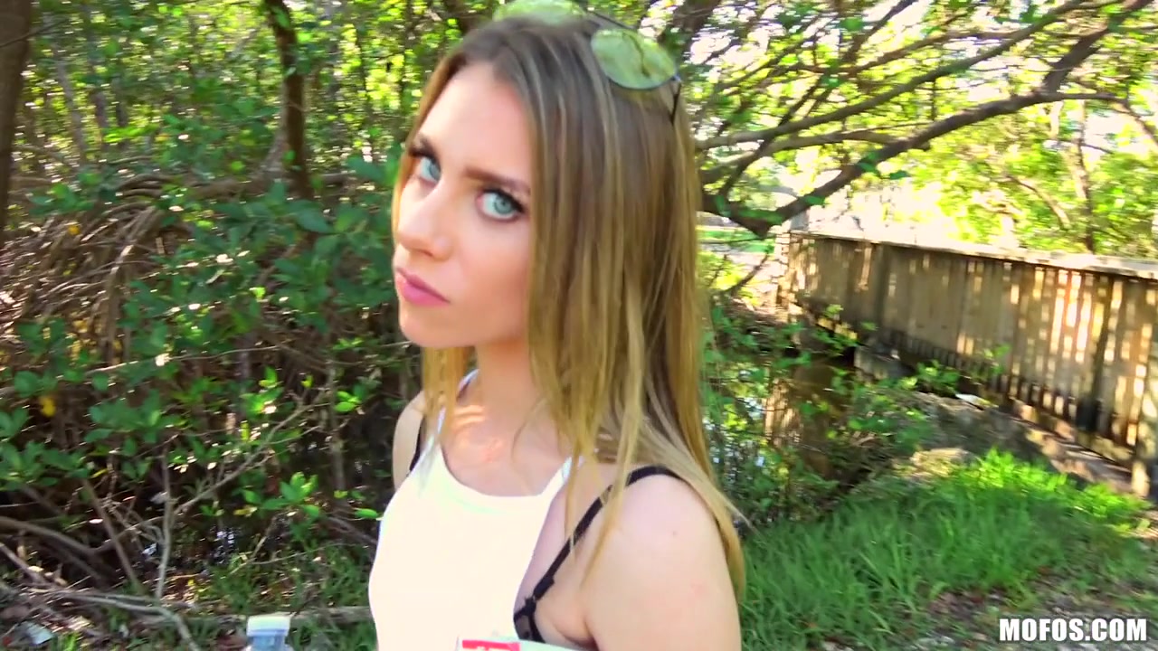 Anya Olsen in Blonde Rides Dick In Public Park - PublicPickups