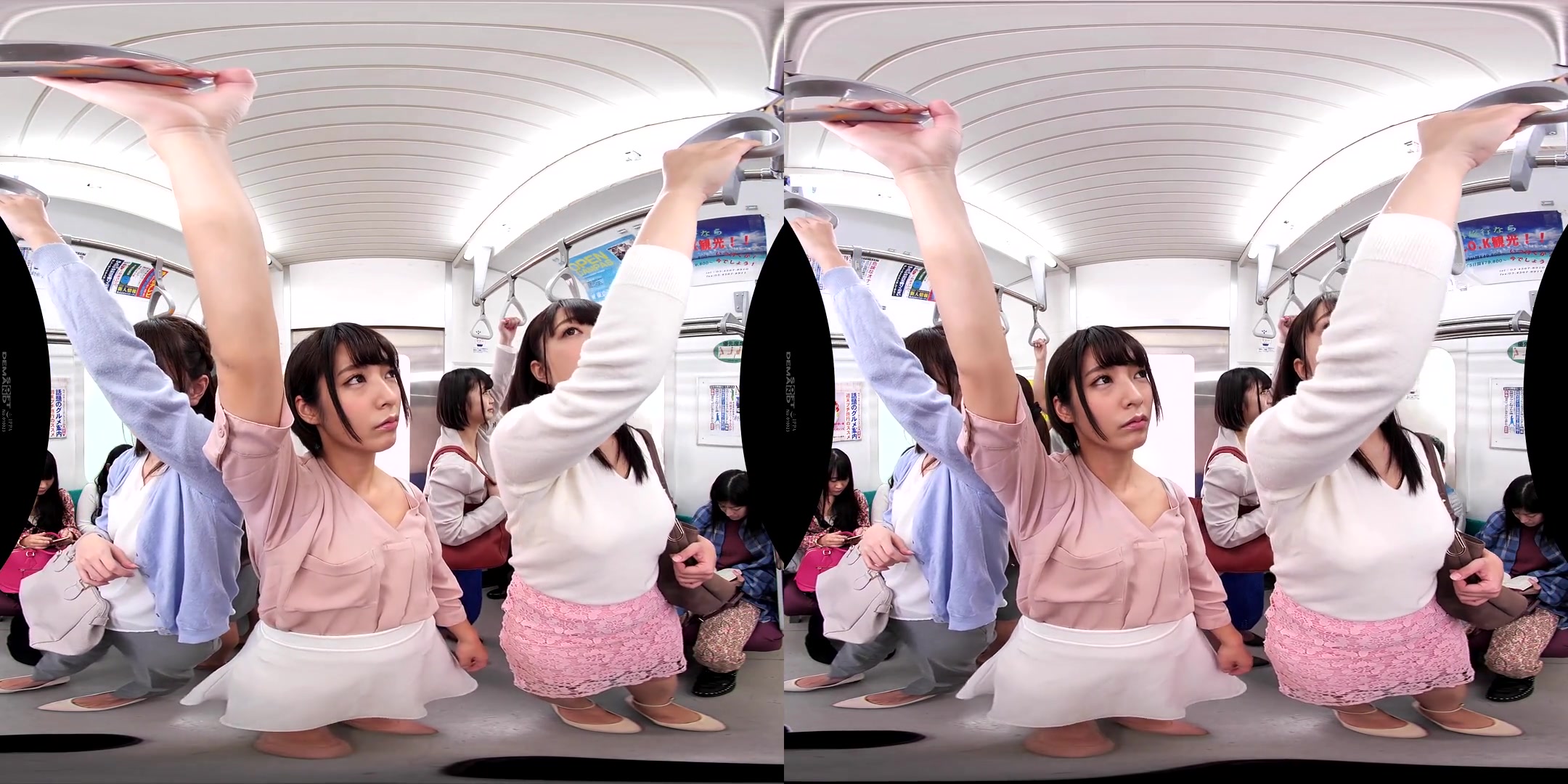 Packed in a Train Car and Surrounded by Nothing but Women! - Public