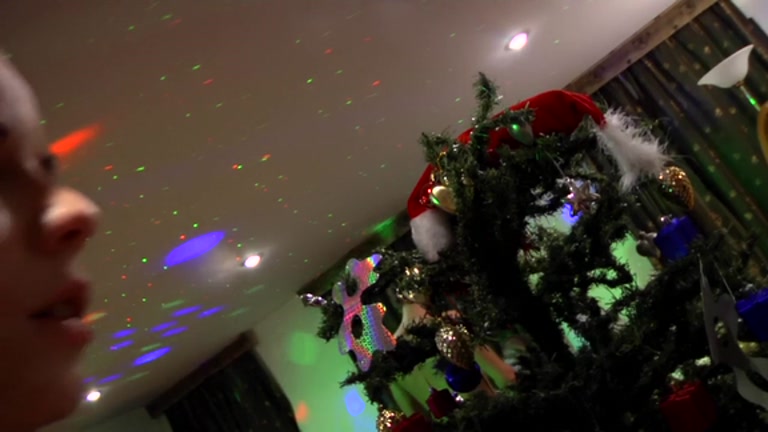 Santa claus fuck youthful female students 18+ at a party