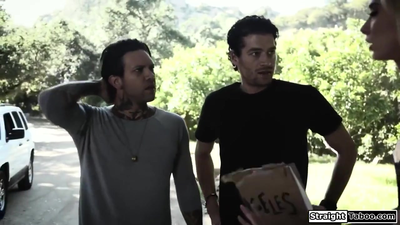 L A And Haley Reed - teen 18+ Hitchhiker Dped Rough To Get To
