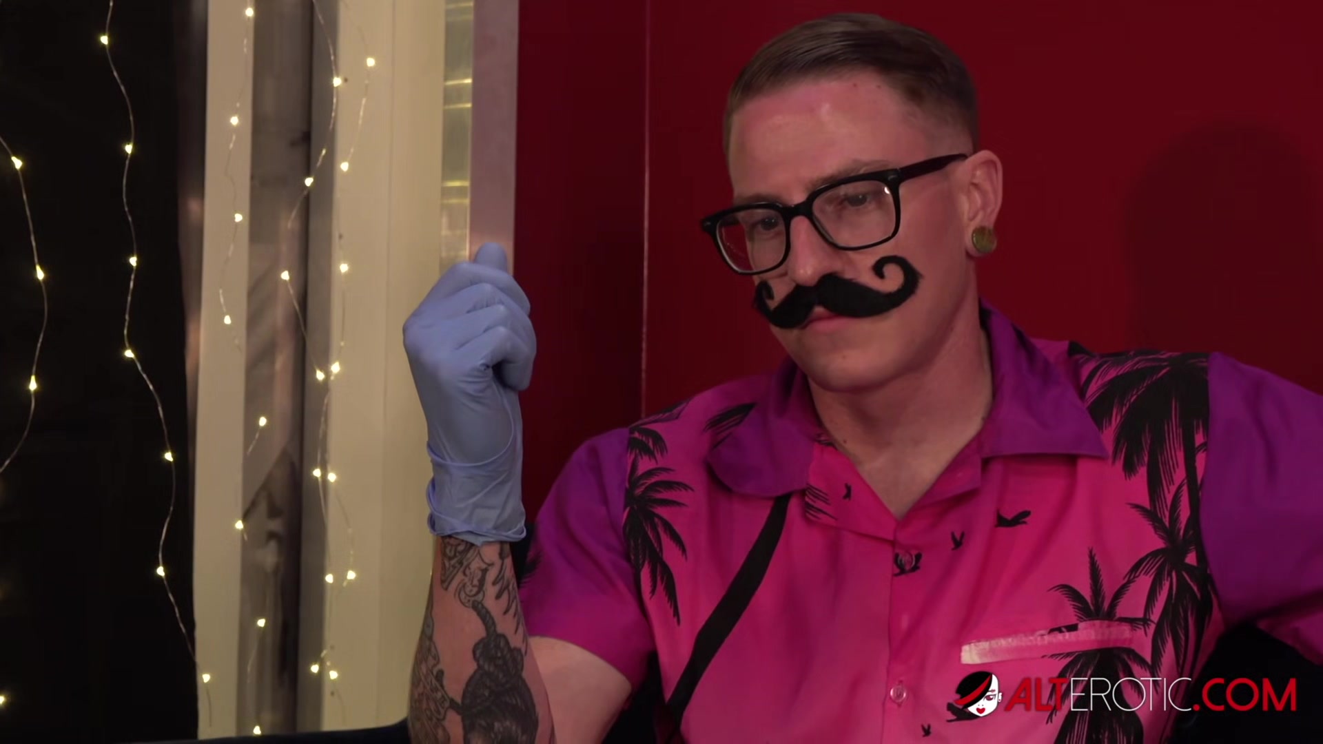 Katie Monroe gets tattooed and double dicked down