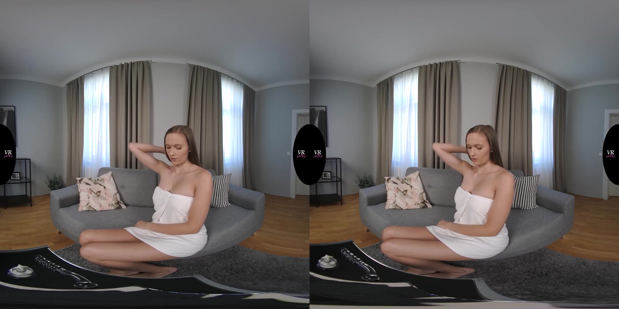 Stacy Makes Her Swollen Pussy Cum - Busty Babe Solo Masturbation and Pussy Pumping