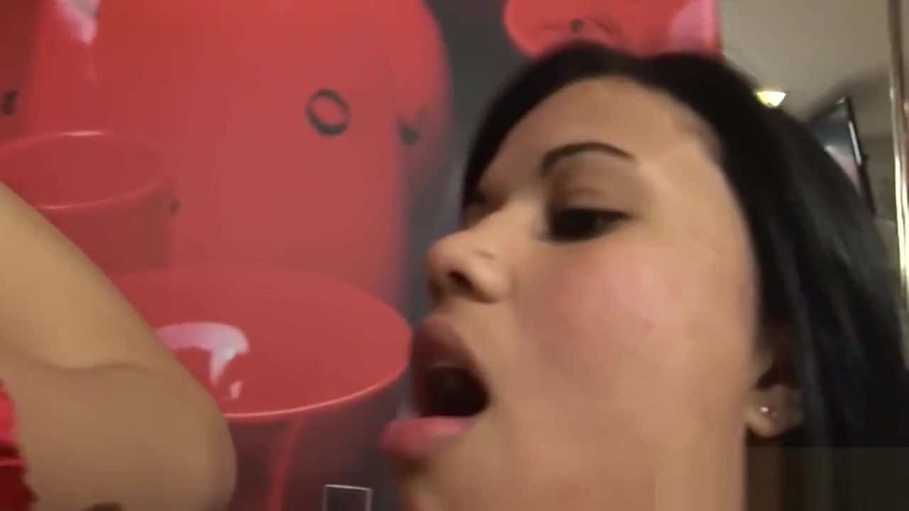 Wild tranny grabs two dicks