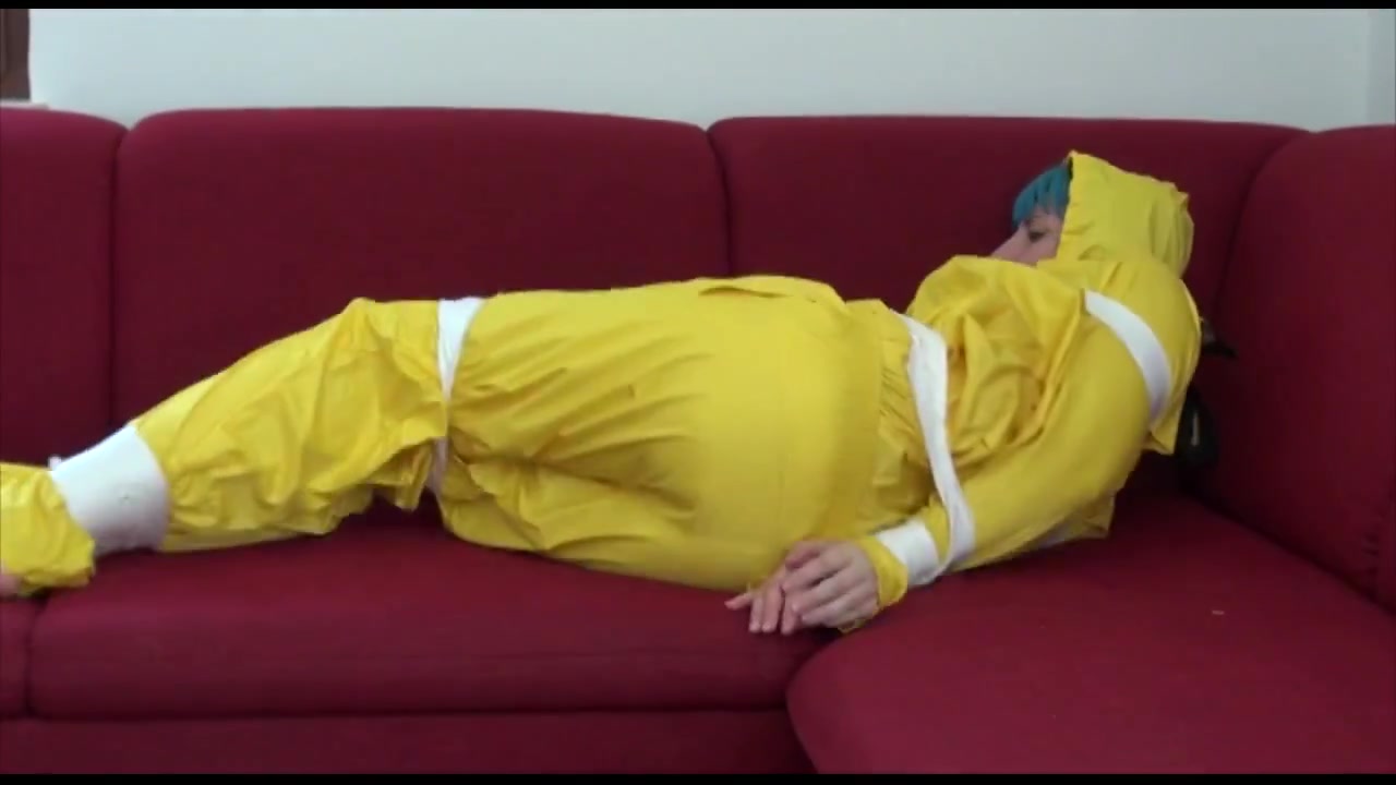 Get 2 Archive Videos With Mara Enjoying Bondage In Her Shiny Nylon Rainwear