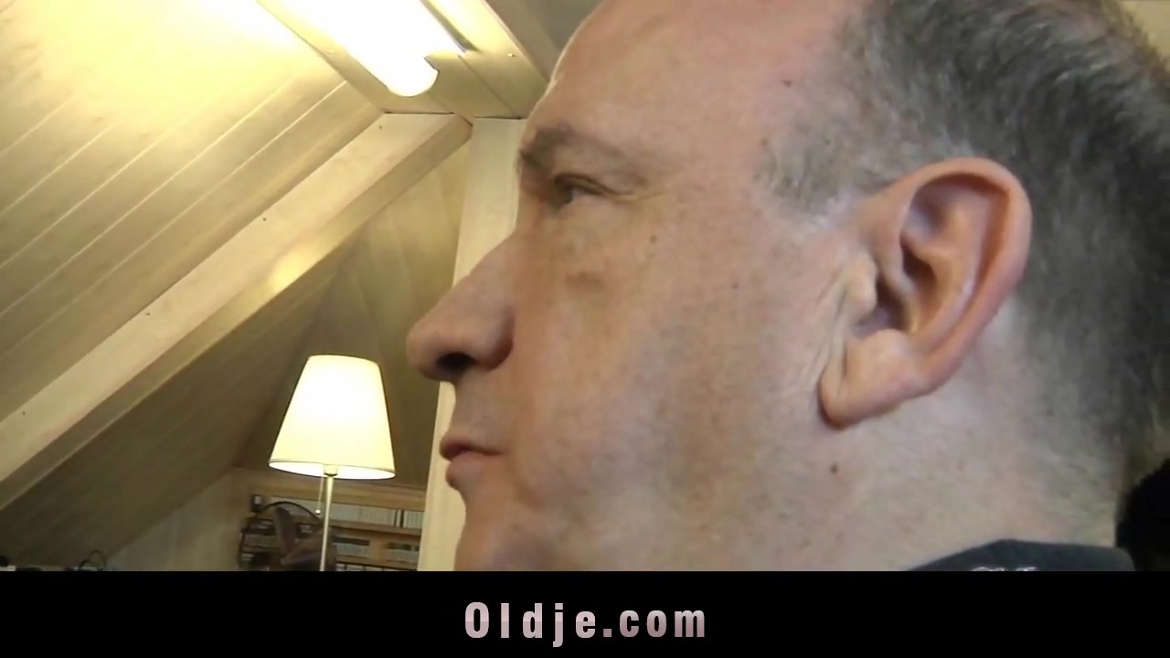 Old man gives a sex test for a drama movie