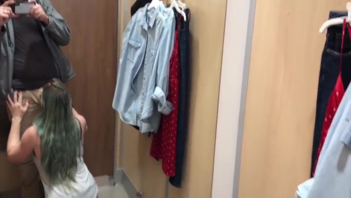 Public Almost Got Caught Thick Blue Hair Pawg Blowjob Shenanigans - Bunnieandthedude 5 Min
