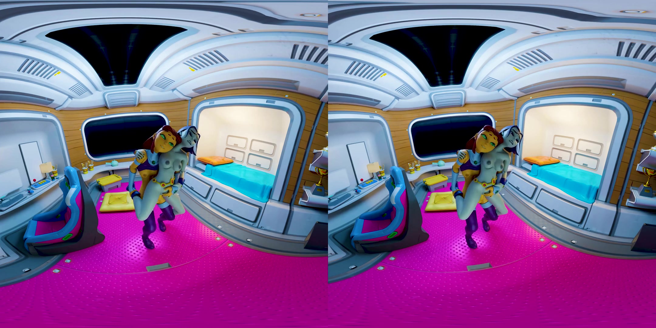 Starfuta and Raven - CGI Futanari Fantasy 3D Porn