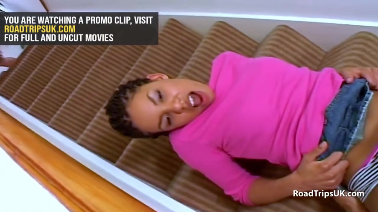 Dark Skinned Babe Assfucked by different White Cocks