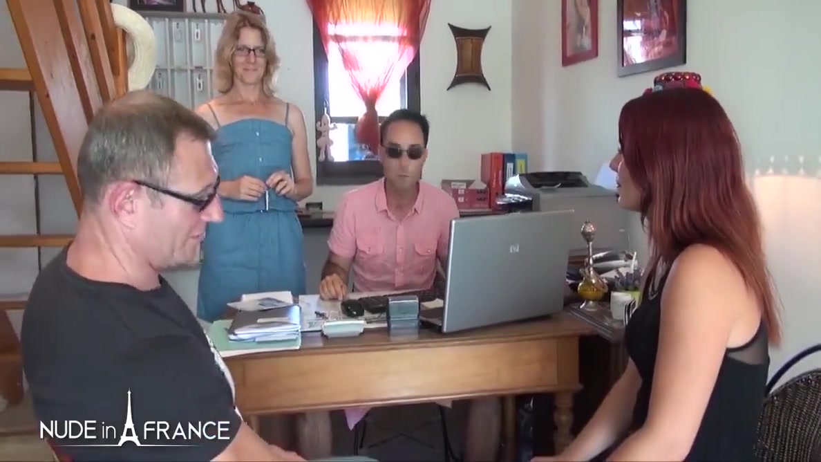 Beatrix Glower - Pretty Redhead Babe Discovering Naturism At South Of France And Gets Banged And Her Unshaved Pussy On A Ter