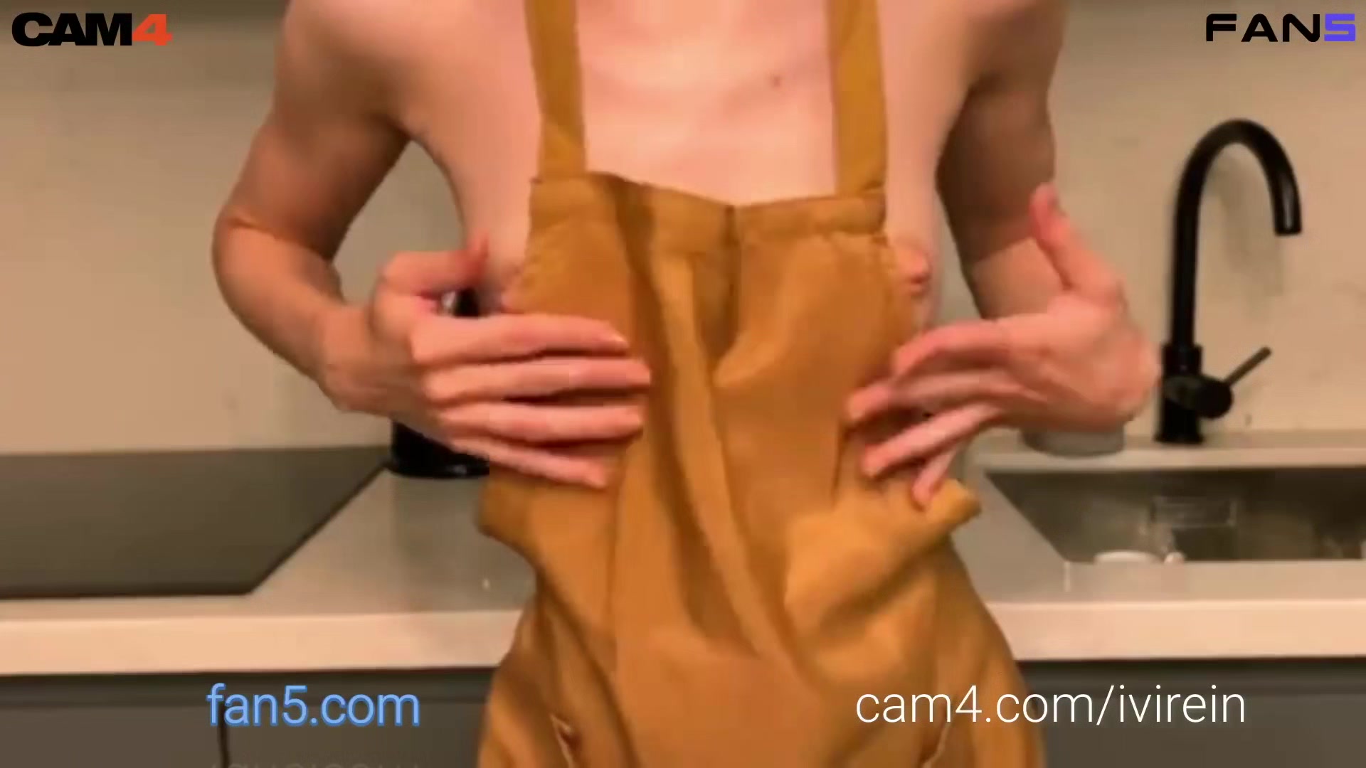 Ivi rein gets her hard nipples out and twists and pinches