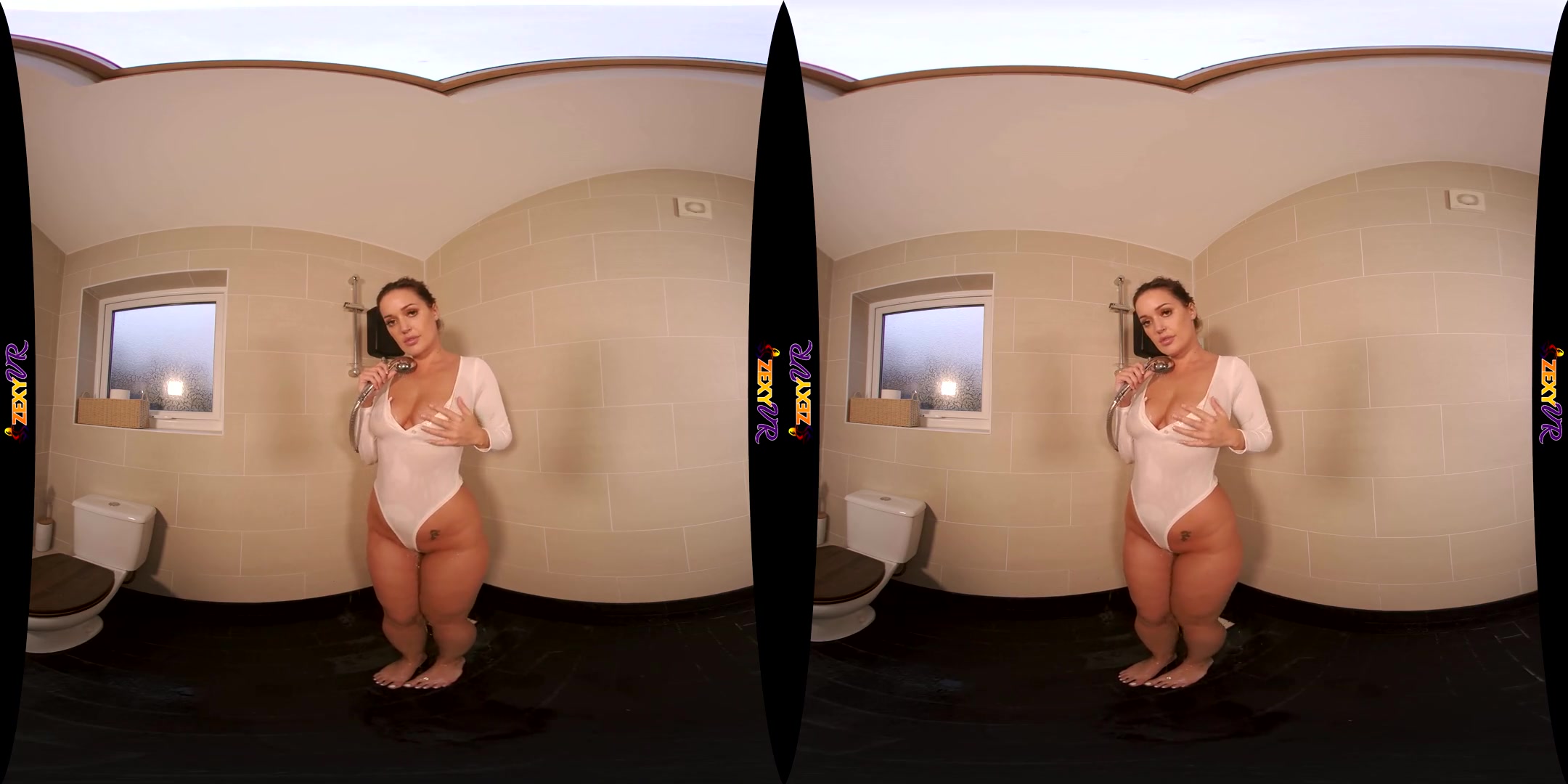 Splash Zone - Shower Big Ass Solo Model - SexLikeReal
