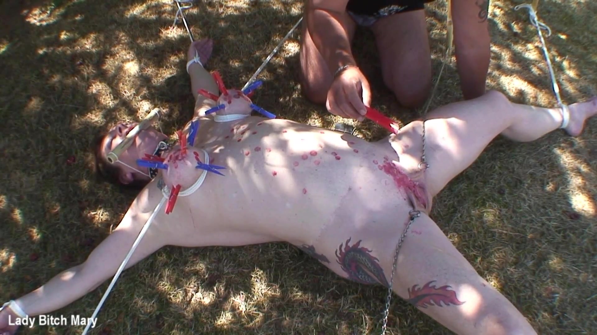 Outdoor Hot Wax Orgasm