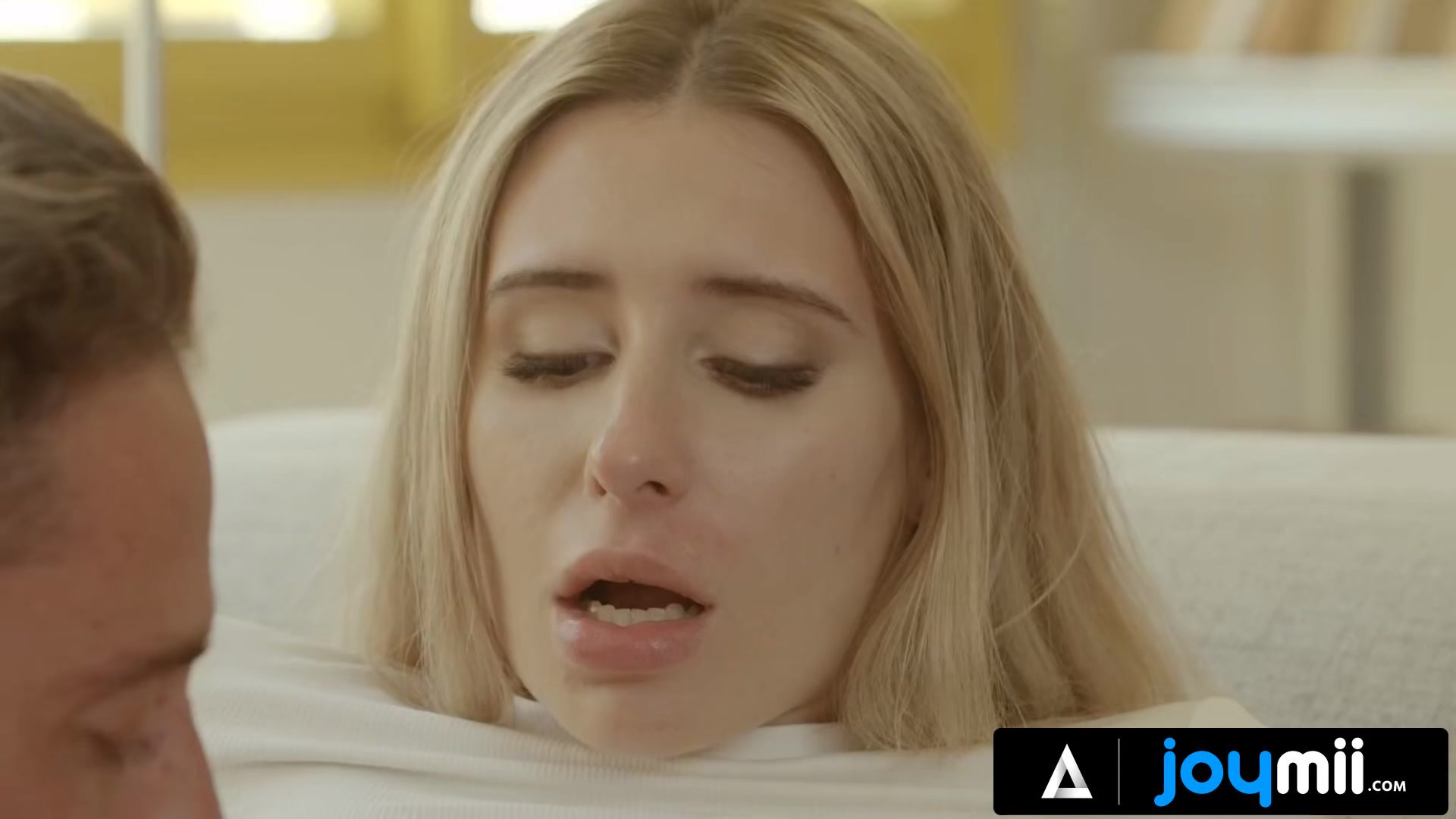 JOYMII - Hot Blonde Gets Her Pussy Fingered, Licked And Fucked In A Library