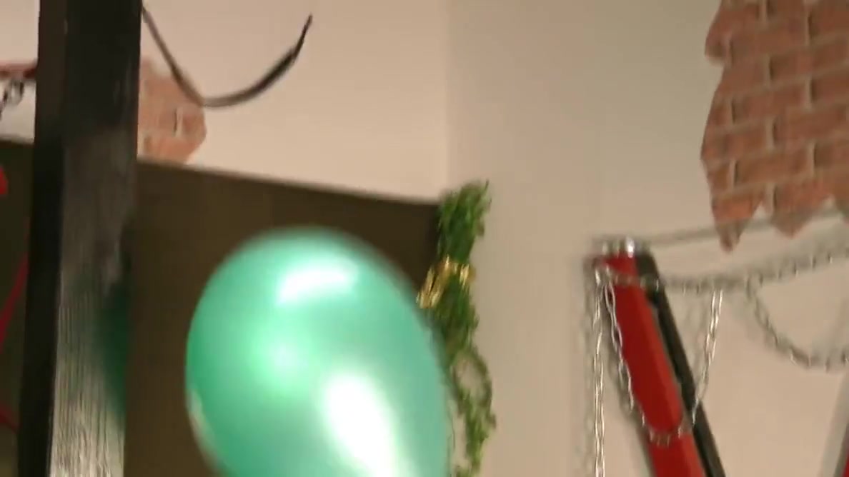 Anna Devot - Brown Stockings And Green Balloons