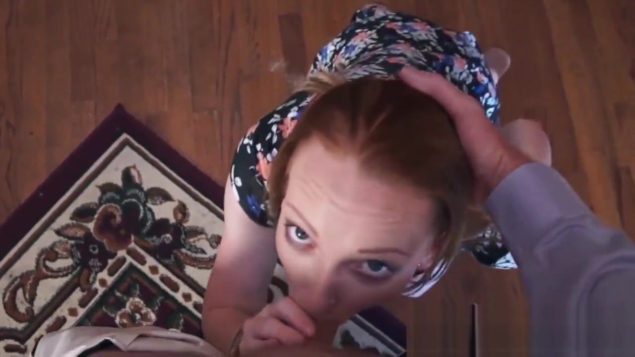 Ginger stepdaughter takes fat dick up her hairy twat POV