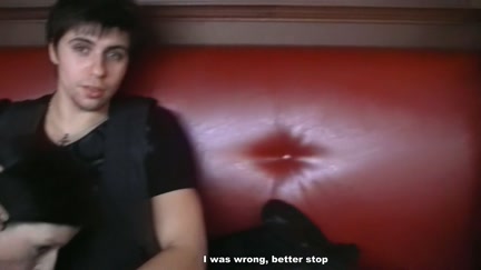 Alluring dark brown fuck in a cafe in front of everybody