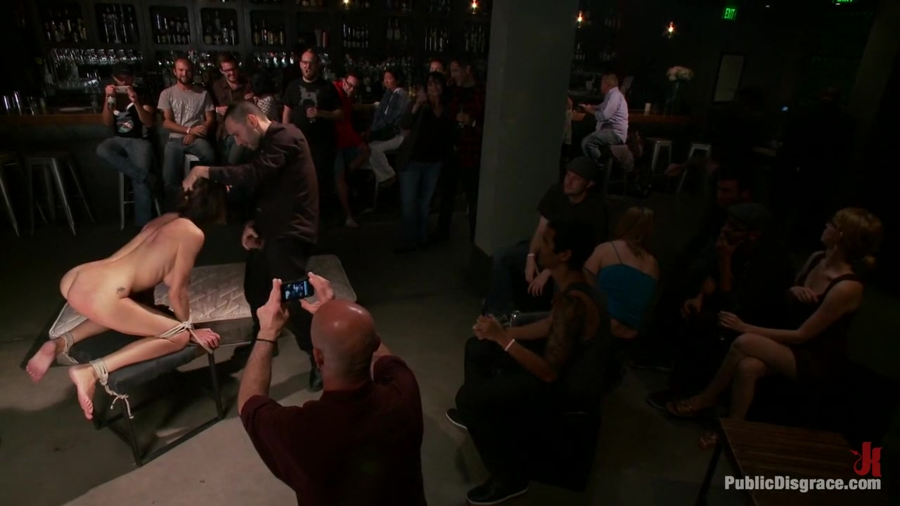 Big Tittied McKenzie Lee is Disgraced in Public Bar