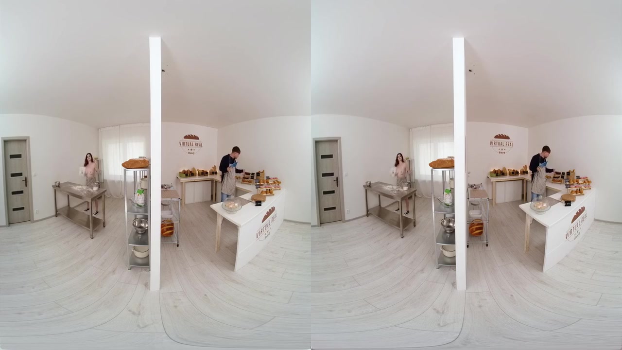 Two Girls Share My Cock At The Bakery