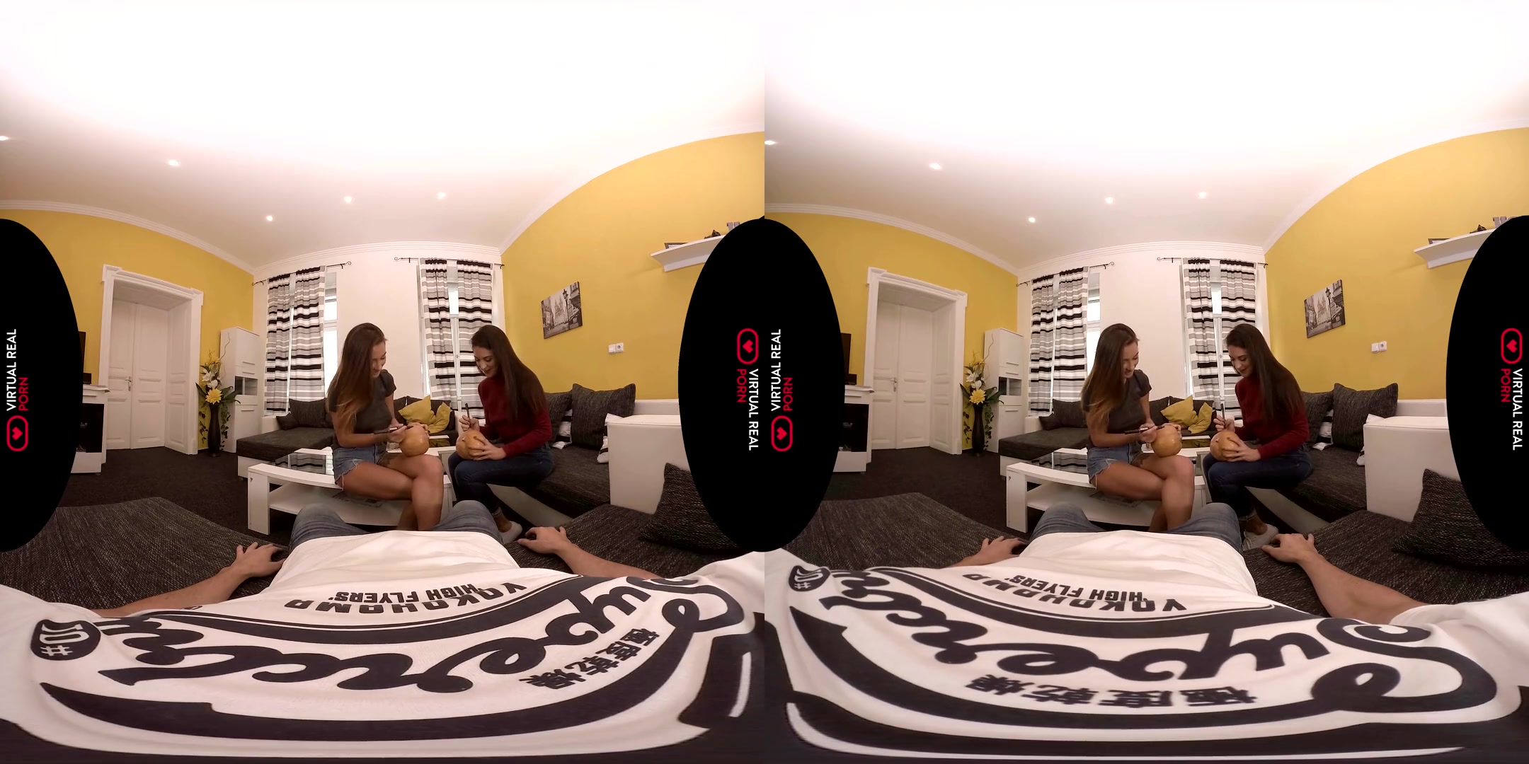 Carolina Abril & Liya Silver in Pumpkin Contest - VirtualRealPorn