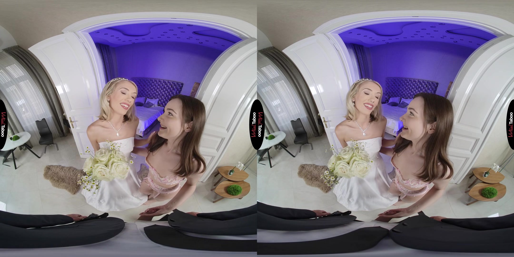 Sky Pierce, Simona Purr VR Porn: We Are One Family Now - VirtualTaboo