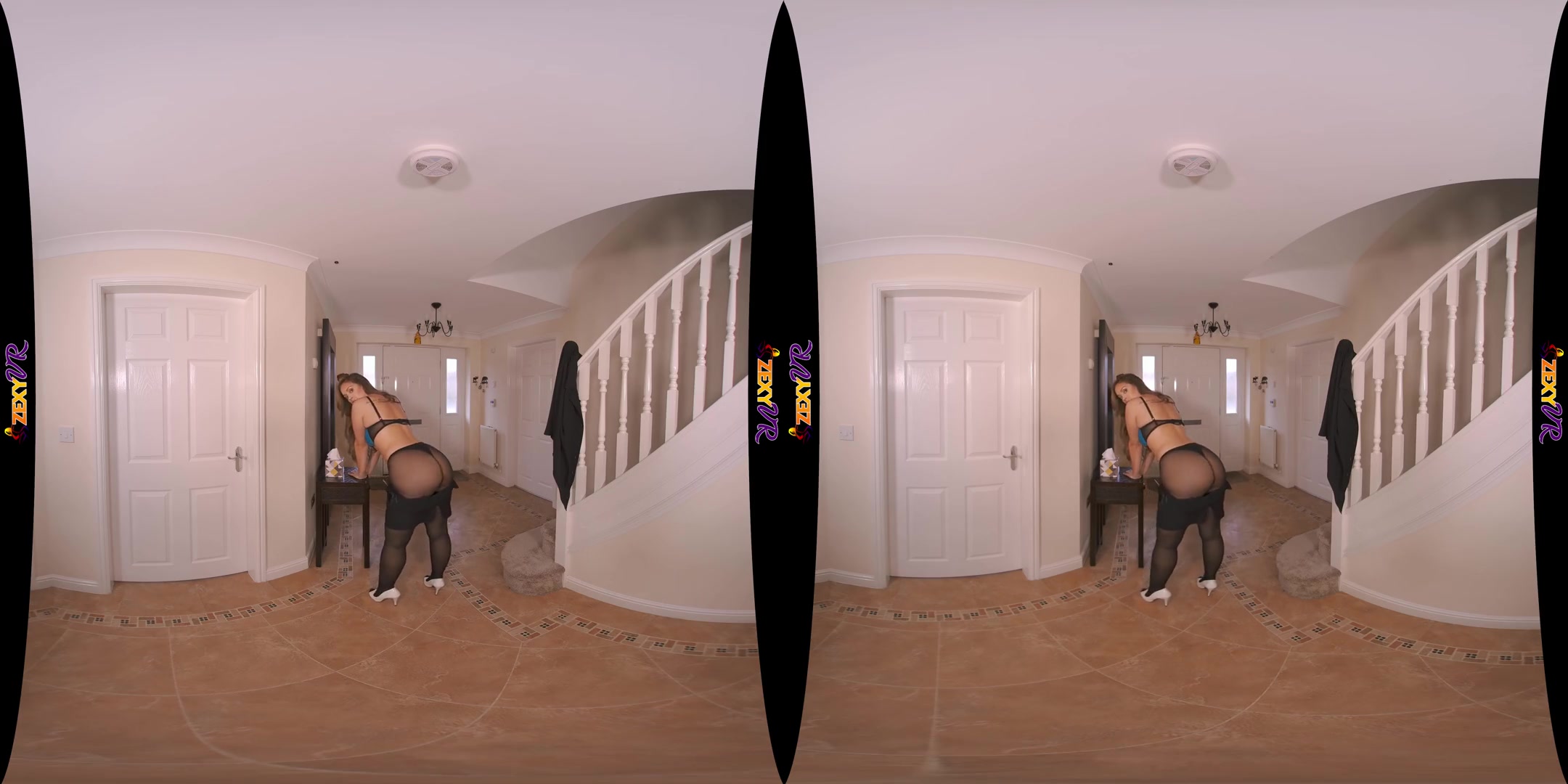 Stylish Seduction - Flawless Babe in Tights Stripping