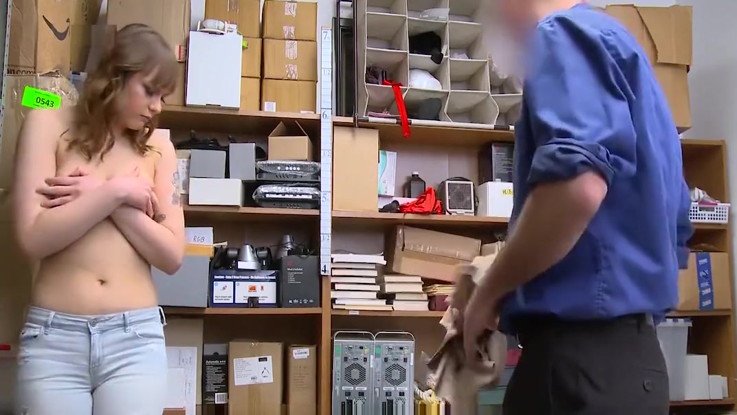 ShopLyfter - Big Titty Brunette Gets Punished With Cock