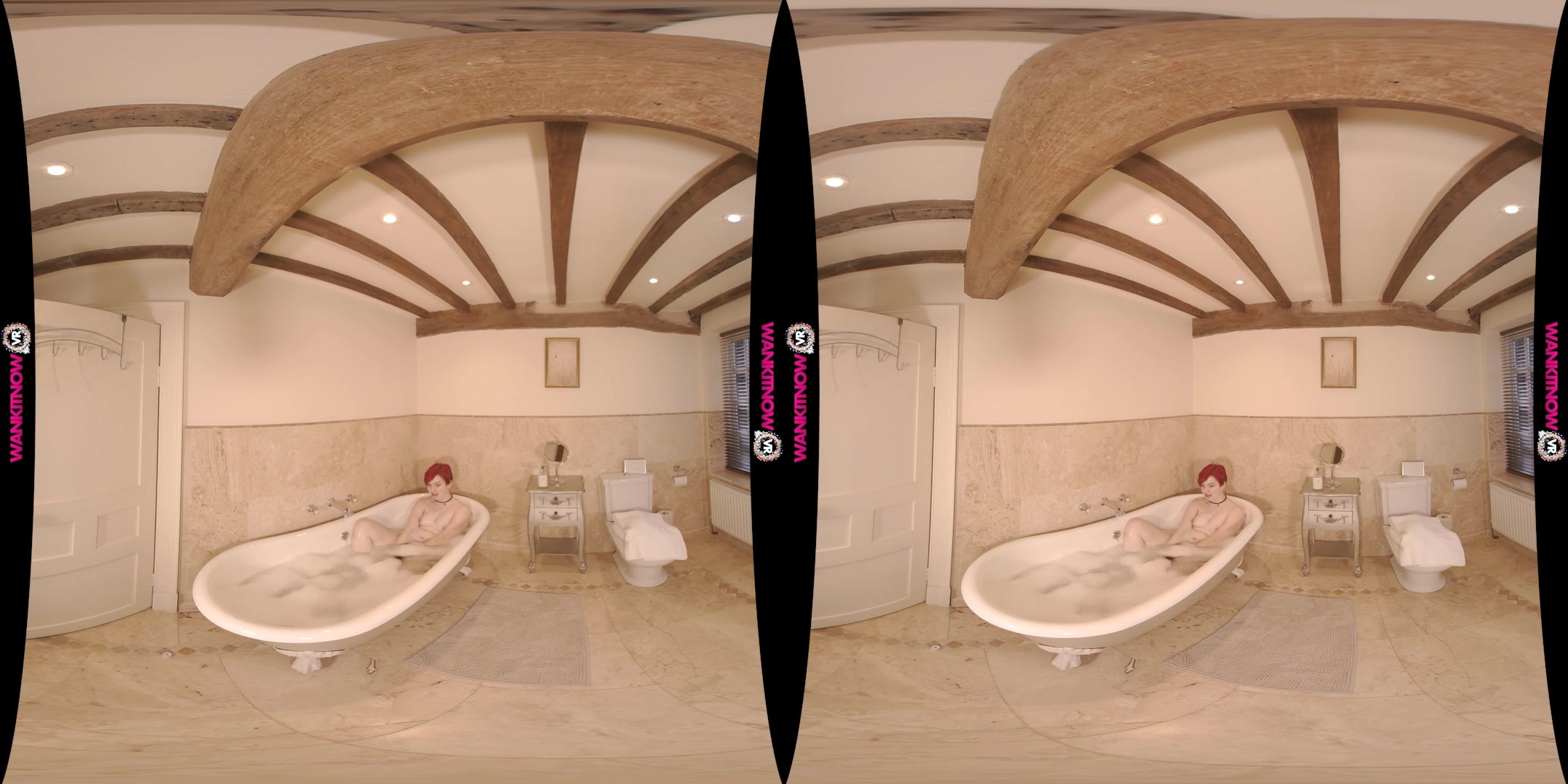 Bath time Submissive featuring Olivia Kinks - WankitNowVR