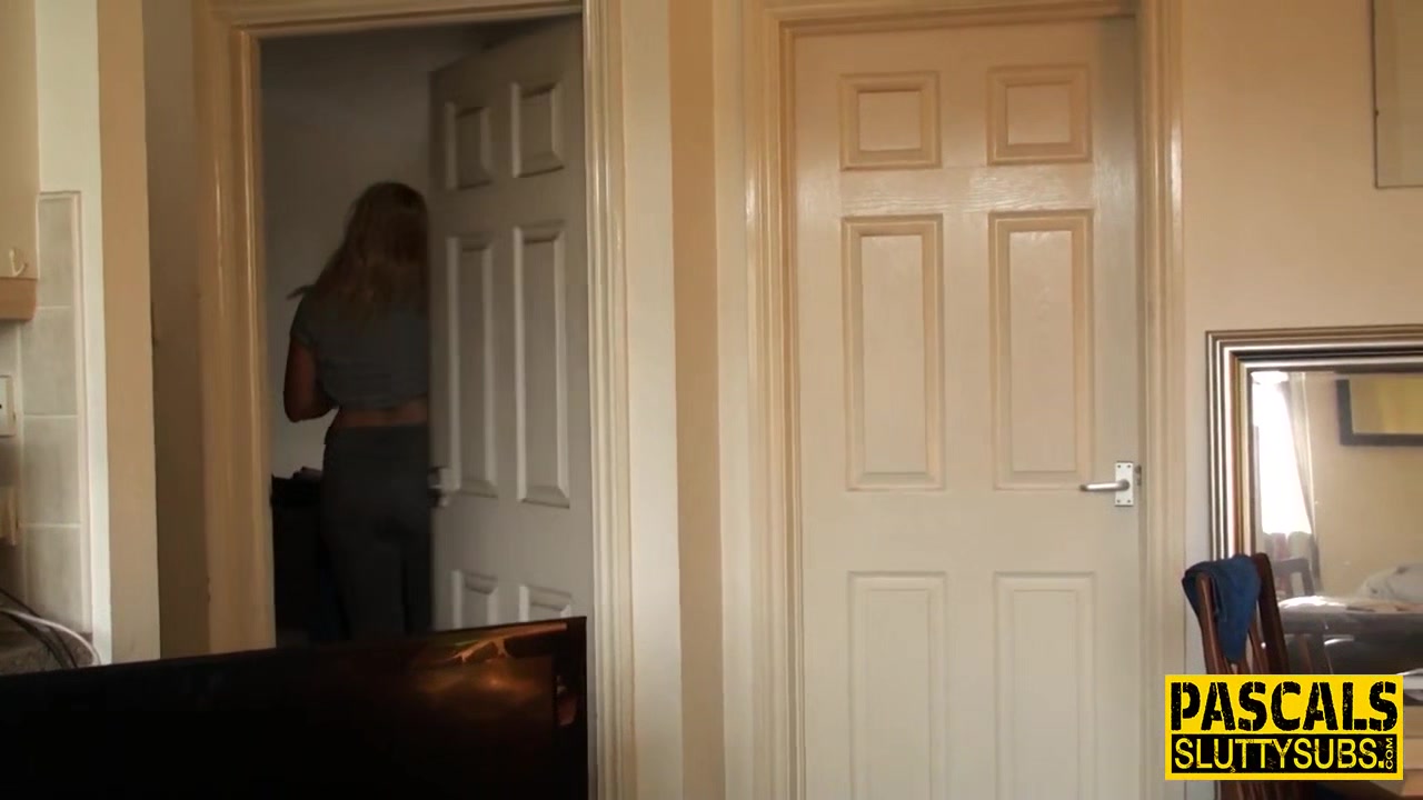 Handcuffed dominated slut
