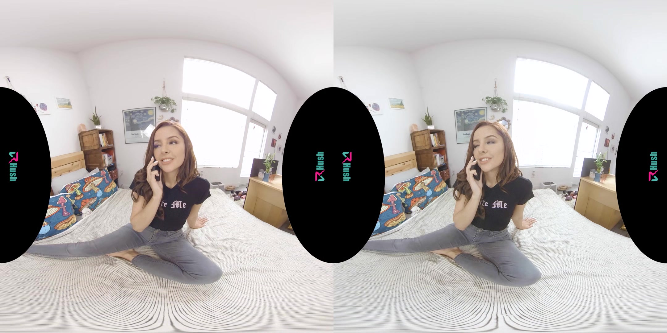 VRHUSH Vanna Bardot rides her landlords cock