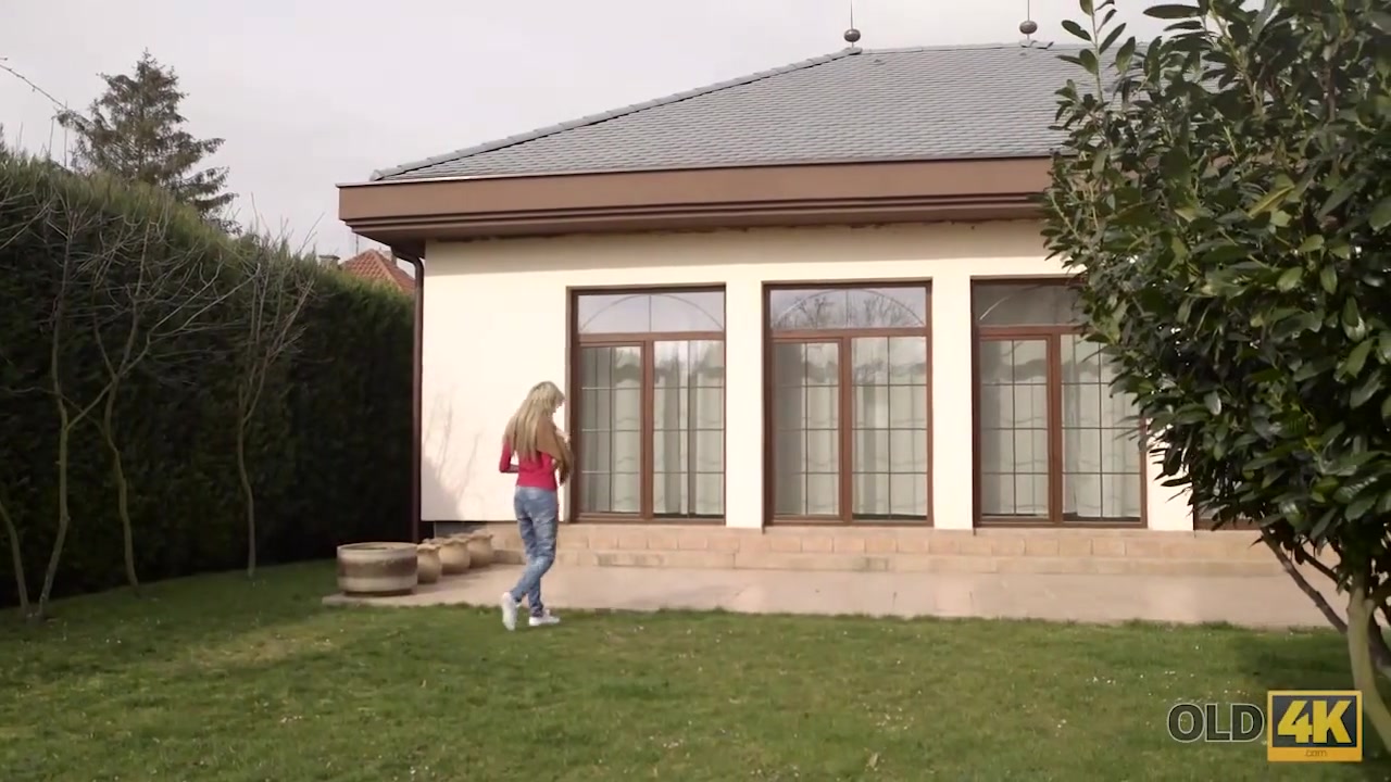 OLD4K. Naive young bimbo and older partner have nasty fun together