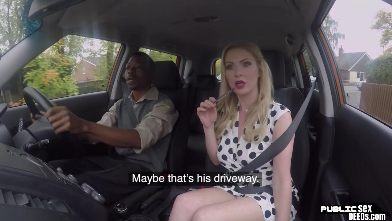 Tattooed car instructor fucked by BBC in doggy style