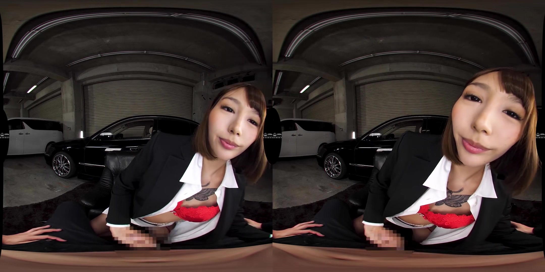 The Tall, Tattooed, and Seductive Car Dealer - Beautiful Japanese OL Blowjob and Sex