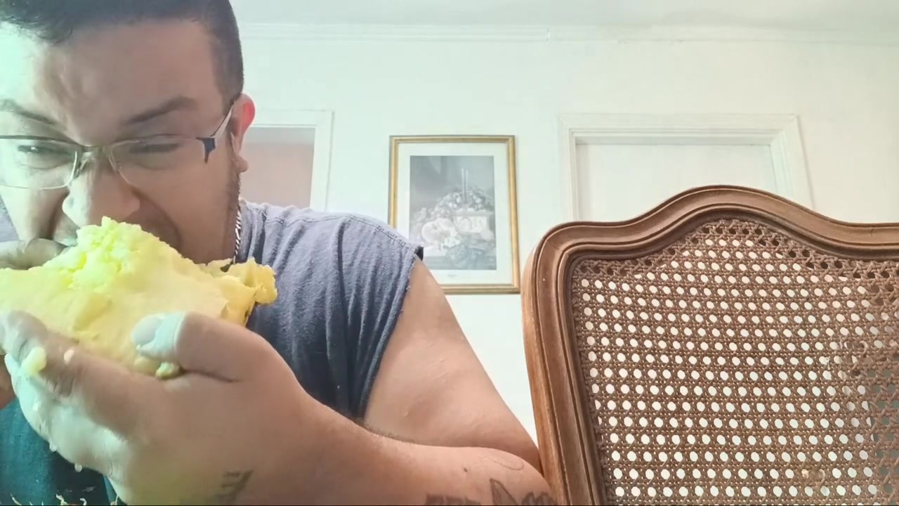 Eating Some Good Pineapple Yummy